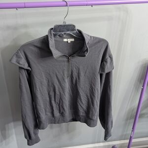 Z Supply Heather Gray Zip-Up Jacket